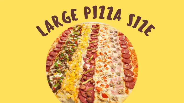 How many Inches Is a large pizza