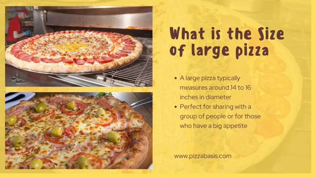 what is the size of a large pizza
